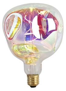 E27 Stmívatelná LED žárovka G125 duhová 4W 200lm 1800K