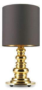 Stolní lampa DESIGN BY US, Hnědá / Rezavá, Obývací pokoj, Sklo