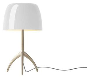 Stolní lampa Foscarini, stmívatelné, Bílá, Obývací pokoj, Hliník