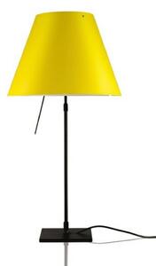 Stolní lampa Luceplan, stmívatelné, Žlutá, Obývací pokoj, Hliník