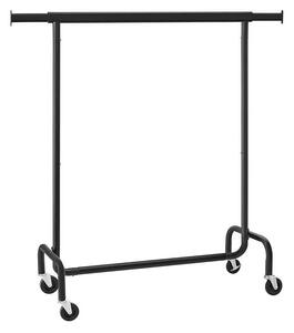 Mobilní stojanový věšák LINEA černá