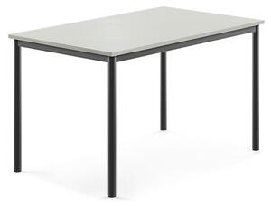 AJ Produkty Stůl BORÅS, 1200x800x720 mm, antracitově šedé nohy, HPL deska, šedá