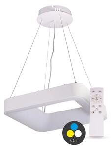 T-LED SMART TUYA Bílé závěsné LED svítidlo hranaté 400x400mm 32W CCT s DO 105573