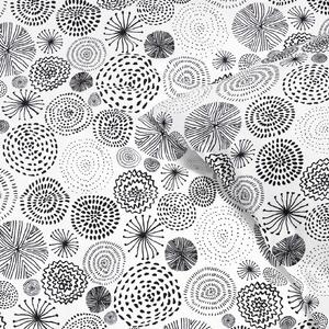 Goldea bavlněné ložní povlečení - abstraktní kruhy 140 x 200 a 70 x 90 cm