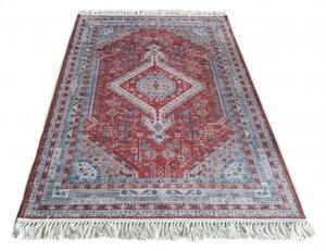 Makro Abra Kusový koberec CHENILLE PRINTED CLF-22 Klasický bordó šedý Rozměr: 120x170 cm