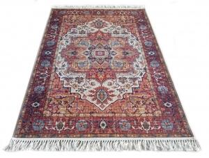 Makro Abra Kusový koberec CHENILLE PRINTED Y-294 Klasický hnědý Rozměr: 140x200 cm