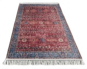 Makro Abra Kusový koberec CHENILLE PRINTED KH-7A Klasický bordó modrý Rozměr: 120x170 cm