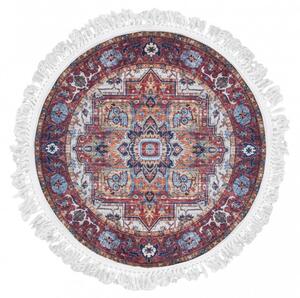 Makro Abra Kulatý koberec CHENILLE PRINTED Y-294 Klasický hnědý Rozměr: průměr 120 cm