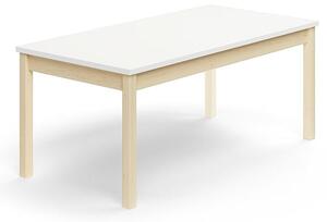 AJ Produkty Stůl DECIBEL, 1400x700x590 mm, akustická HPL deska, bříza/bílá