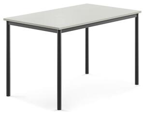 AJ Produkty Stůl SONITUS, 1200x800x760 mm, antracitově šedé nohy, HPL deska tlumící hluk, šedá