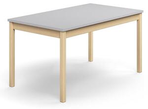 AJ Produkty Stůl DECIBEL, 1400x800x720 mm, akustická HPL deska, bříza/šedá