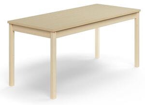 AJ Produkty Stůl DECIBEL, 1600x700x720 mm, akustická HPL deska, bříza