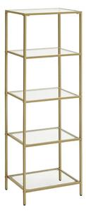 Knihovna GLASY 40x125x30 cm zlatá