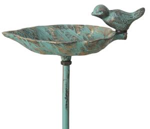 BOLTZE Zapichovací napajedlo pro ptáky Karla Leaf, 98x20x14 cm, litina, zelená