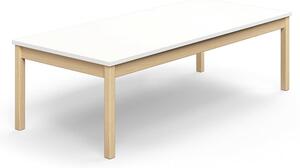 AJ Produkty Stůl DECIBEL, 1800x800x530 mm, akustická HPL deska, bříza/bílá