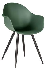LABEL51 Jídelní židle Luca - zelený plast