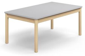 AJ Produkty Stůl DECIBEL, 1400x800x590 mm, akustická HPL deska, bříza/šedá
