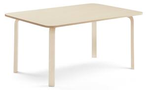AJ Produkty Stůl ELTON, 1800x700x640 mm, bříza, akustická HPL deska, bříza