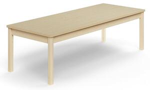 AJ Produkty Stůl DECIBEL, 1800x700x530 mm, akustická HPL deska, bříza