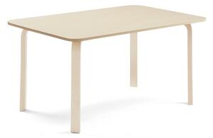 AJ Produkty Stůl ELTON, 1400x800x640 mm, bříza, akustická HPL deska, bříza