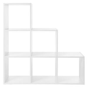 Knihovna DOVARO 98x98x29 cm bílá