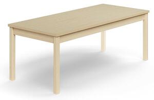 AJ Produkty Stůl DECIBEL, 1600x700x590 mm, akustická HPL deska, bříza