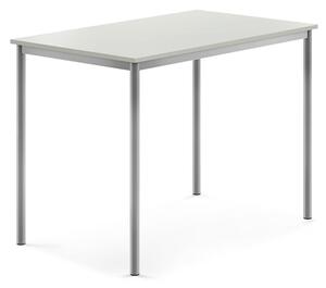 AJ Produkty Stůl BORÅS, 1200x800x900 mm, stříbrné nohy, HPL deska, šedá