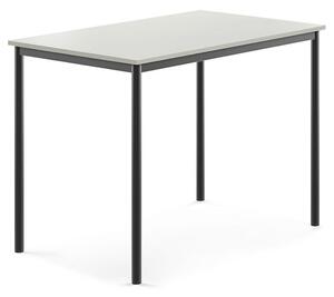 AJ Produkty Stůl BORÅS, 1200x800x900 mm, antracitově šedé nohy, HPL deska, šedá