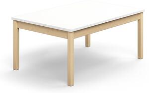 AJ Produkty Stůl DECIBEL, 1200x800x530 mm, akustická HPL deska, bříza/bílá