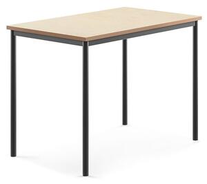 AJ Produkty Stůl SONITUS, 1200x800x900 mm, antracitově šedé nohy, deska s linoleem, béžová