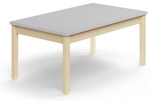 AJ Produkty Stůl DECIBEL, 1200x700x530 mm, akustická HPL deska, bříza/šedá