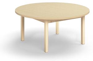 AJ Produkty Stůl DECIBEL, Ø1200x530 mm, akustická HPL deska, bříza