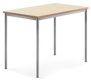 AJ Produkty Stůl SONITUS, 1200x800x900 mm, stříbrné nohy, deska s linoleem, béžová
