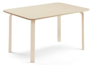 AJ Produkty Stůl ELTON, 1200x700x640 mm, bříza, akustická HPL deska, bříza