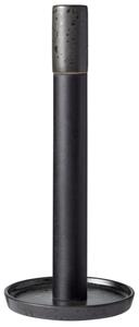 BITZ Černý kameninový držák na roli kuchyňských utěrek Taia 28 cm