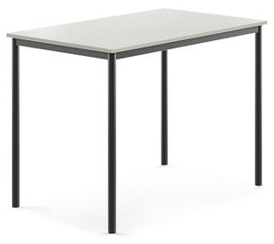 AJ Produkty Stůl SONITUS, 1200x800x900 mm, antracitově šedé nohy, HPL deska tlumící hluk, šedá
