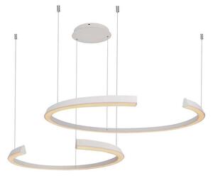 LED Solution Bílé závěsné LED svítidlo designové 116cm 48W stmívatelné Barva světla: Denní bílá 14993