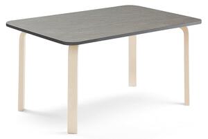 AJ Produkty Stůl ELTON, 1200x700x590 mm, bříza, akustické linoleum, tmavě šedá