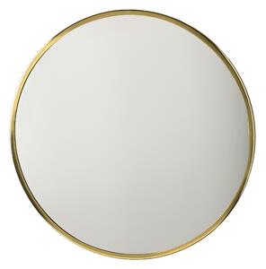 Villa Collection Zlaté kovové závěsné zrcadlo Vardo 80 cm