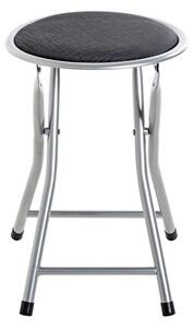 SKLÁDACÍ ŽIDLIČKA, černá, barvy hliníku Carryhome - Jídelní židle