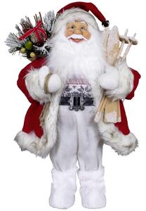 Dům Vánoc Vánoční dekorace Santa s lyžemi 45 cm
