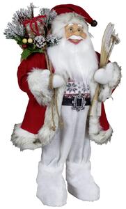 Dům Vánoc Vánoční dekorace Santa s lyžemi 60 cm