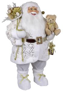 Dům Vánoc Vánoční dekorace Santa s medvídkem 80 cm