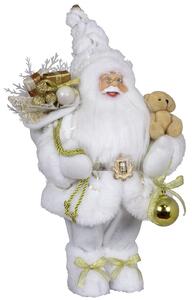 Dům Vánoc Vánoční dekorace Santa s medvídkem 30 cm