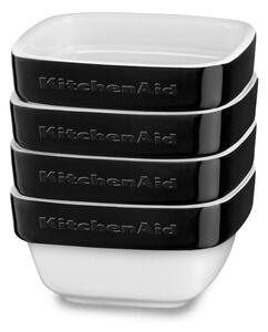 KitchenAid KBLR04RMOB keramické zapékací misky ramekiny 4 ks, černá