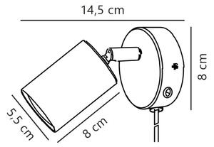 Nordlux - Nástěnné bodové svítidlo EXPLORE 1xGU10/7W/230V bílá