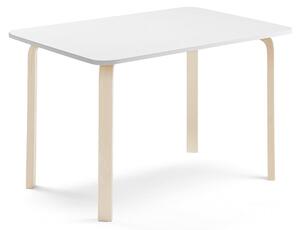 AJ Produkty Stůl ELTON, 1200x700x710 mm, bříza, akustická HPL deska, bílá