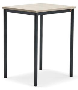 AJ Produkty Stůl BORÅS PLUS, 700x600x900 mm, antracitově šedé nohy, HPL deska, jasan