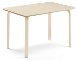 AJ Produkty Stůl ELTON, 1200x600x710 mm, bříza, akustická HPL deska, bříza