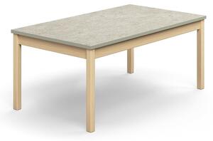 AJ Produkty Stůl DECIBEL, 1400x800x590 mm, akustické linoleum, bříza/šedá